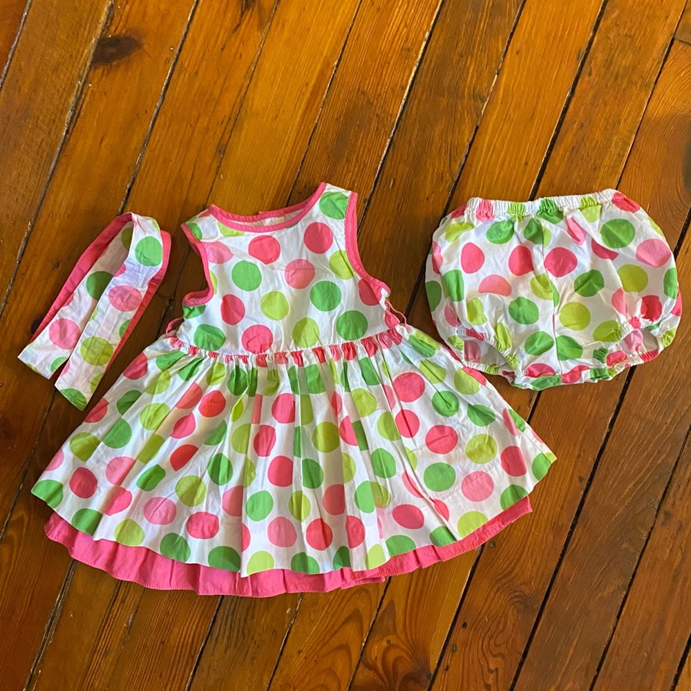 Polka Dot White Dress Size 18 Months Will Smith